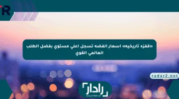 «قفزة تاريخية» أسعار الفضة تسجل أعلى مستوى بفضل الطلب العالمي القوي